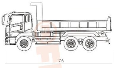 Camion con cassone ribaltabile, FK6-160T
