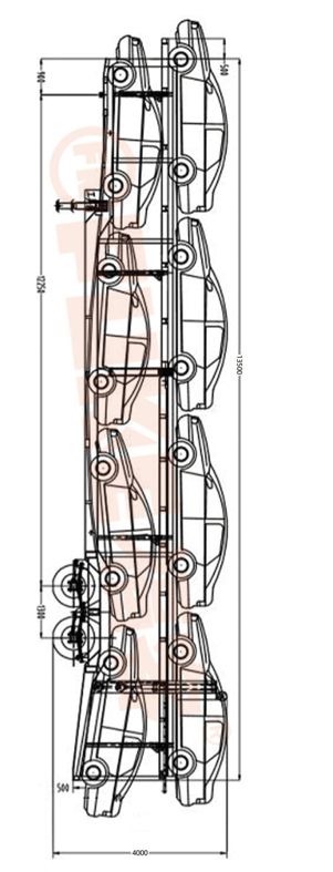 Bisarca per trasporto auto / Autotrasportatore, FK35-1302G