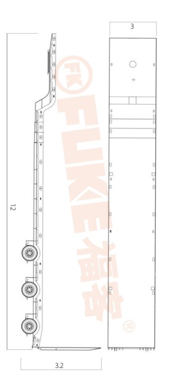 Rimorchio con pianale ribassato, FK35-1303G