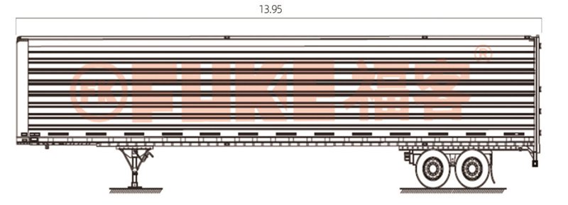 Semirimorchio furgonato, FK35-1306G