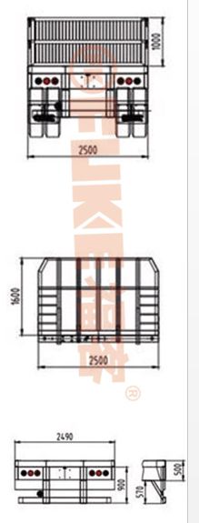 Semirimorchio con sponde laterali, FK35-1307G
