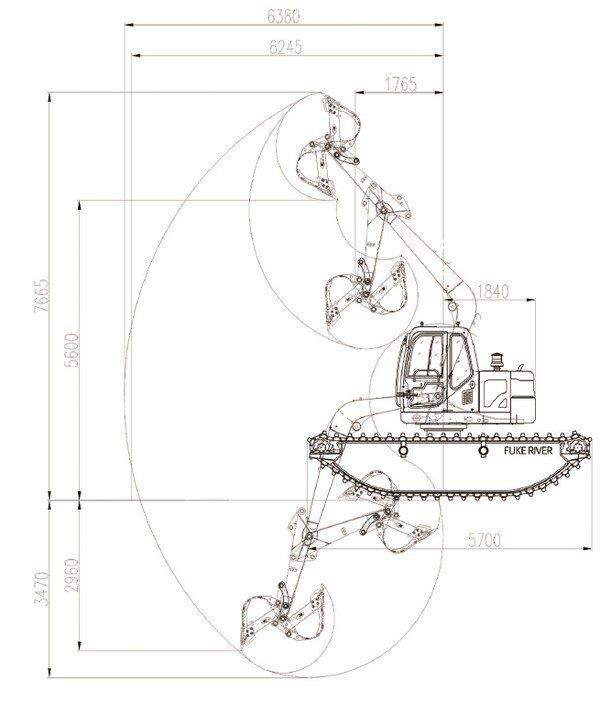 Escavatore anfibio, FK80-9C