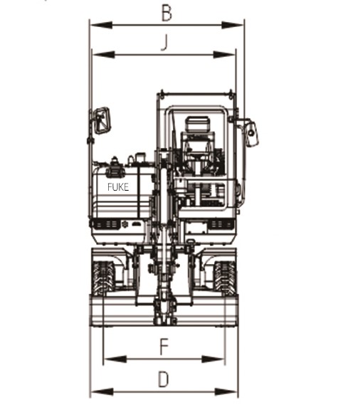 Escavatore gommato, FK35-9L