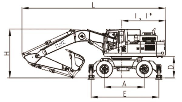 Escavatori gommato, FK320-9L