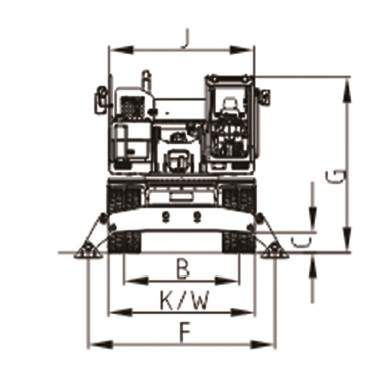 Escavatori gommato, FK320-9L